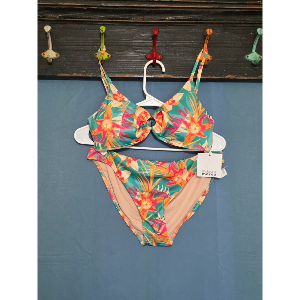 Maree Maree Tropical Floral Bikini. Size 8.